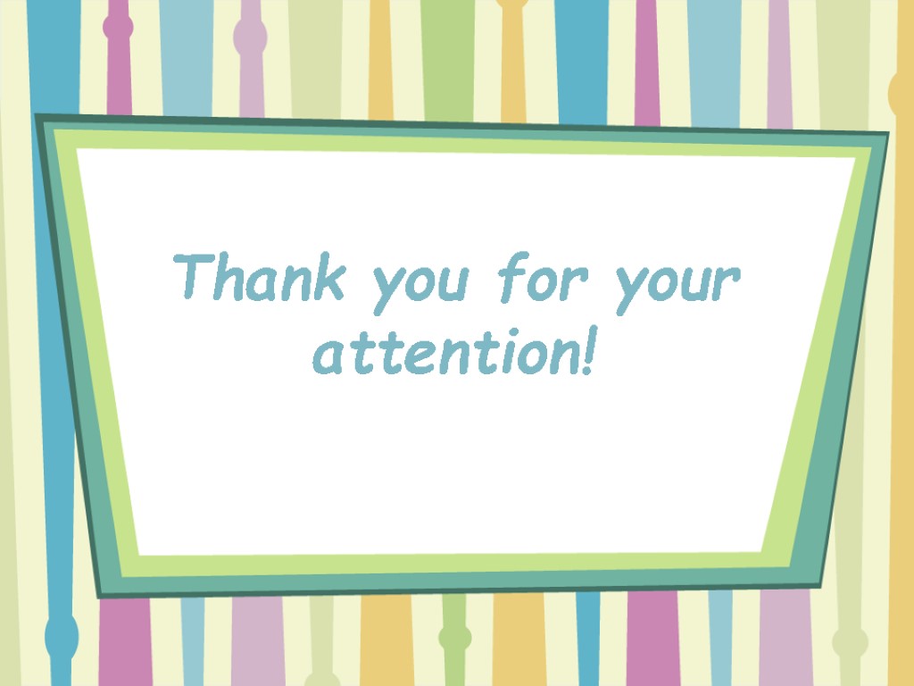 Thank you for your attention!